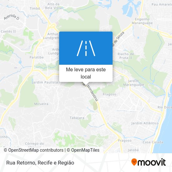 Rua Retorno mapa