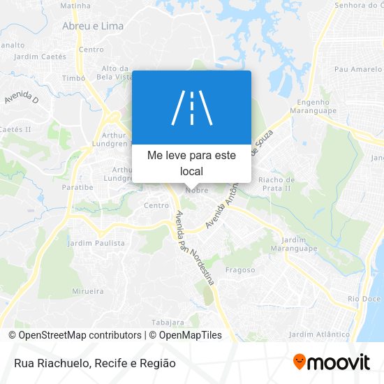 Rua Riachuelo mapa