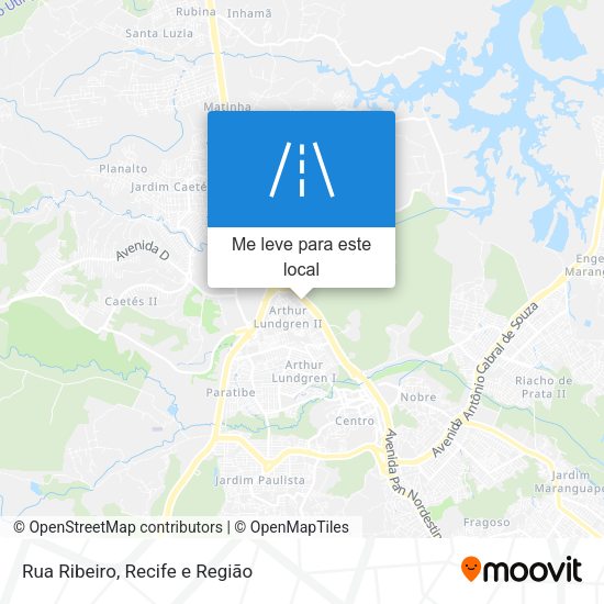 Rua Ribeiro mapa