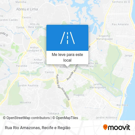 Rua Rio Amazonas mapa