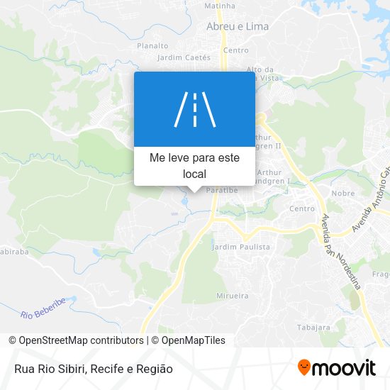 Rua Rio Sibiri mapa