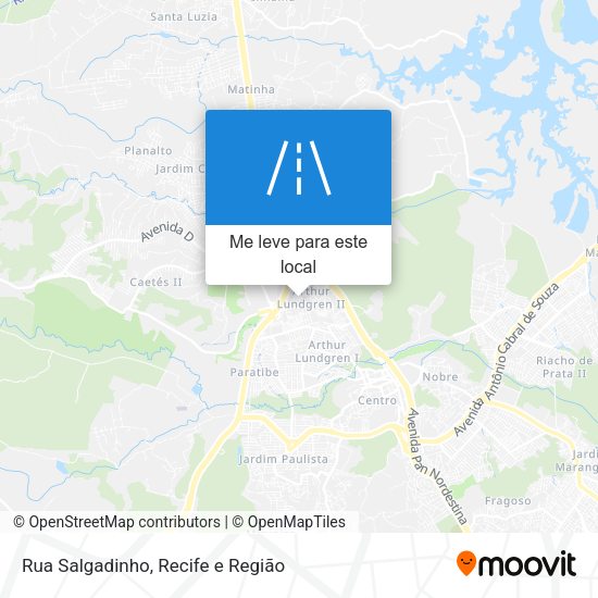 Rua Salgadinho mapa