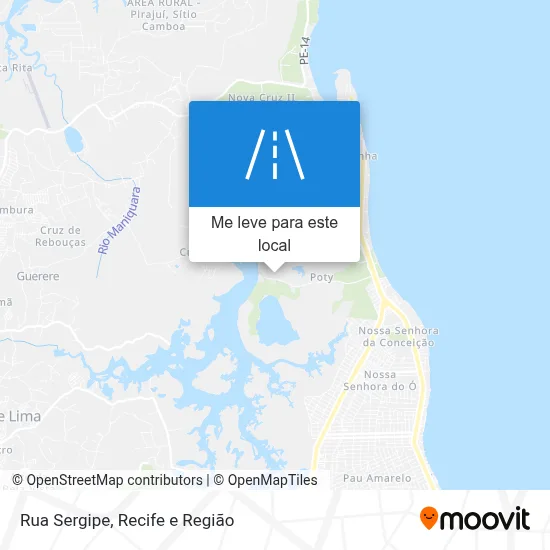 Rua Sergipe mapa
