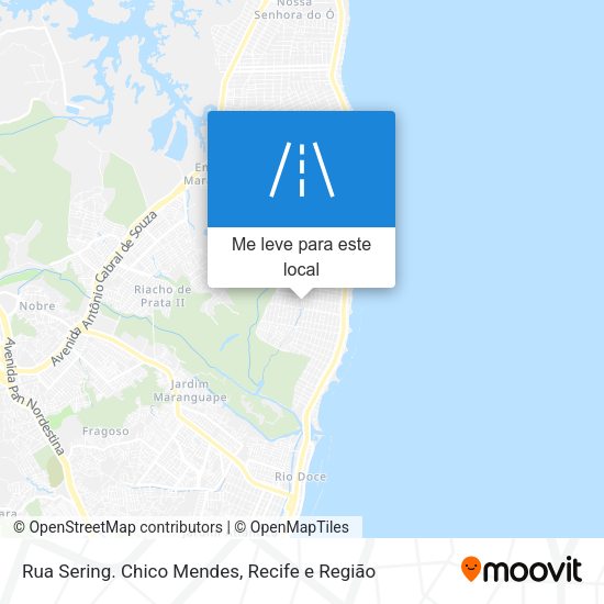 Rua Sering. Chico Mendes mapa