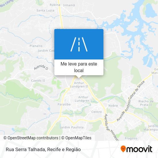 Rua Serra Talhada mapa