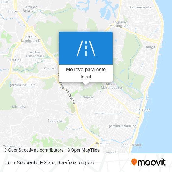 Rua Sessenta E Sete mapa