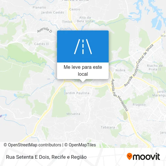 Rua Setenta E Dois mapa