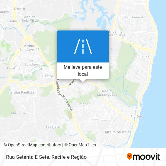 Rua Setenta E Sete mapa