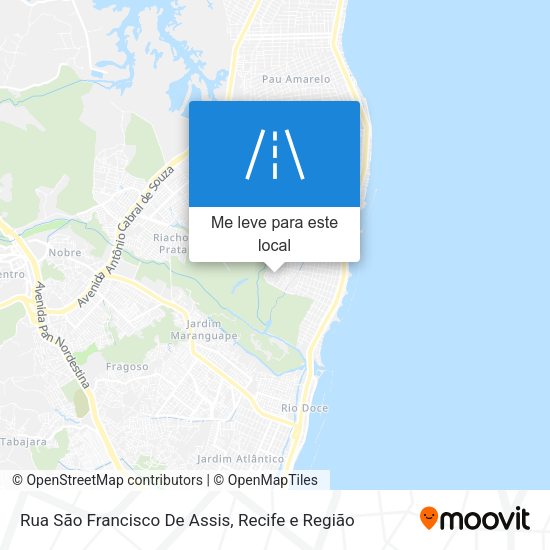 Rua São Francisco De Assis mapa