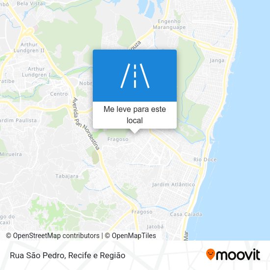 Rua São Pedro mapa
