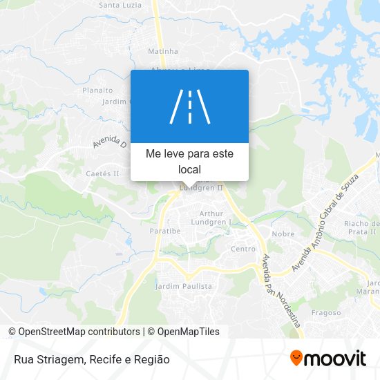 Rua Striagem mapa
