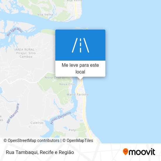 Rua Tambaqui mapa