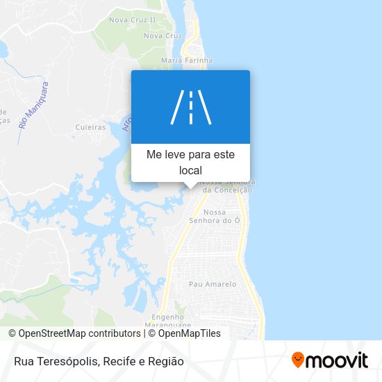Rua Teresópolis mapa