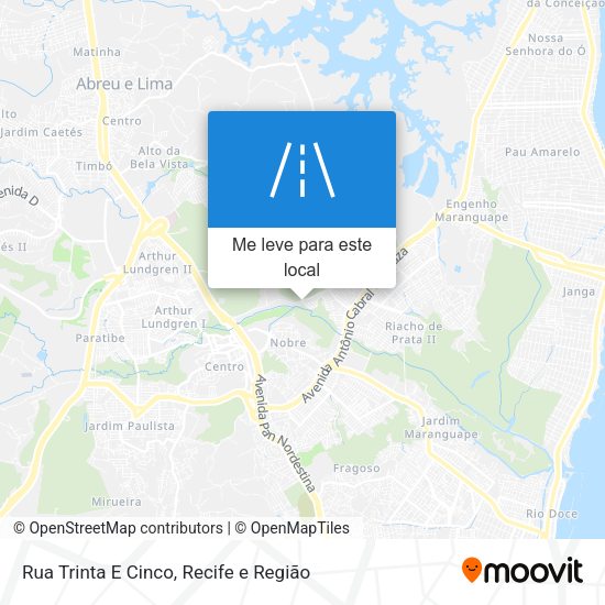 Rua Trinta E Cinco mapa