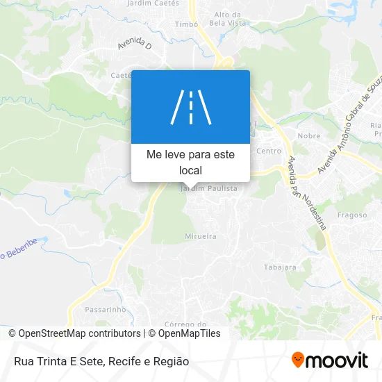 Rua Trinta E Sete mapa