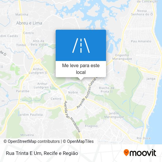 Rua Trinta E Um mapa