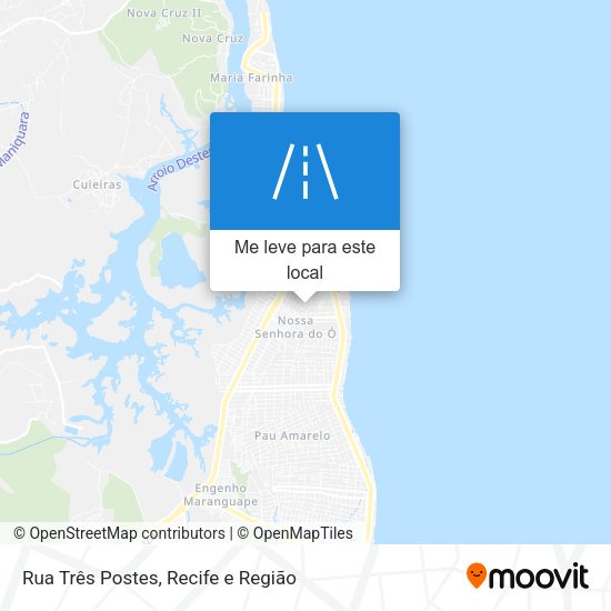 Rua Três Postes mapa