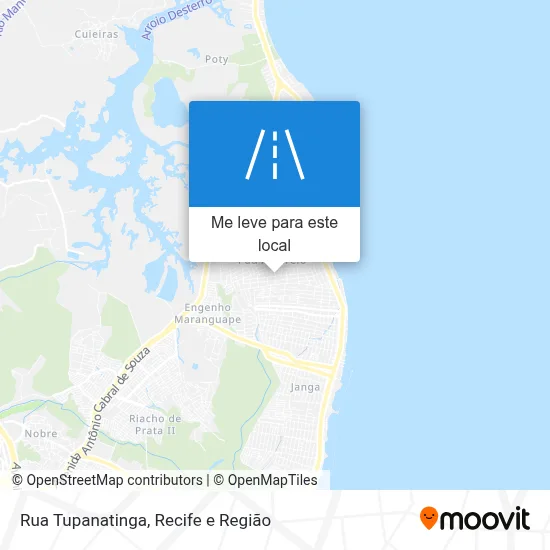 Rua Tupanatinga mapa