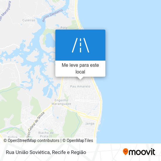 Rua União Soviética mapa