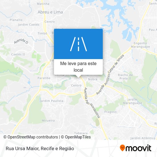 Rua Ursa Maior mapa