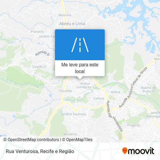 Rua Venturosa mapa