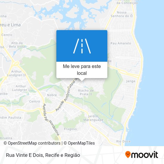 Rua Vinte E Dois mapa