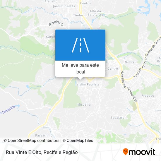 Rua Vinte E Oito mapa