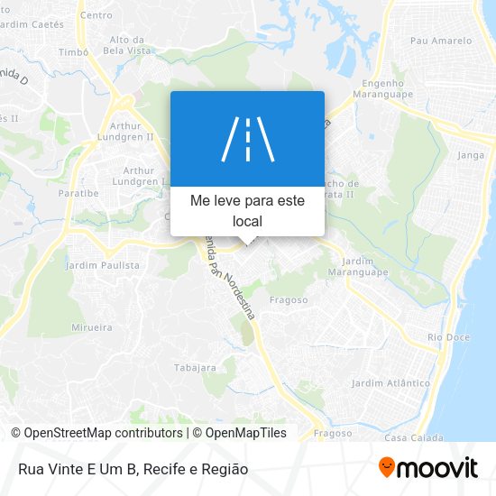 Rua Vinte E Um B mapa