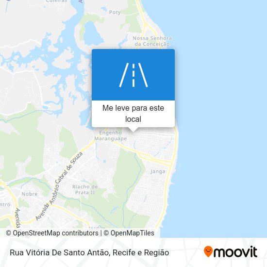 Rua Vitória De Santo Antão mapa