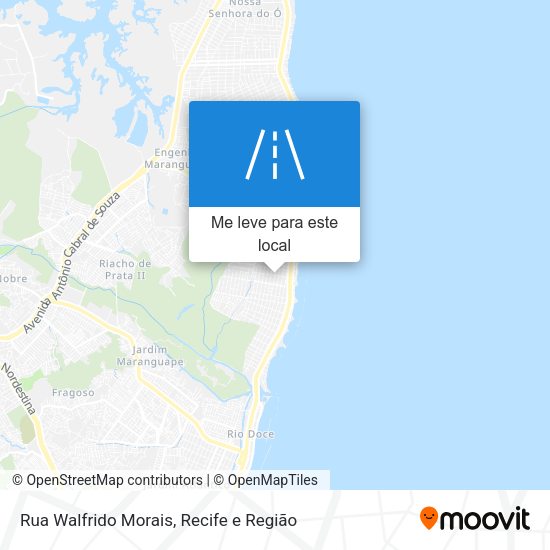 Rua Walfrido Morais mapa