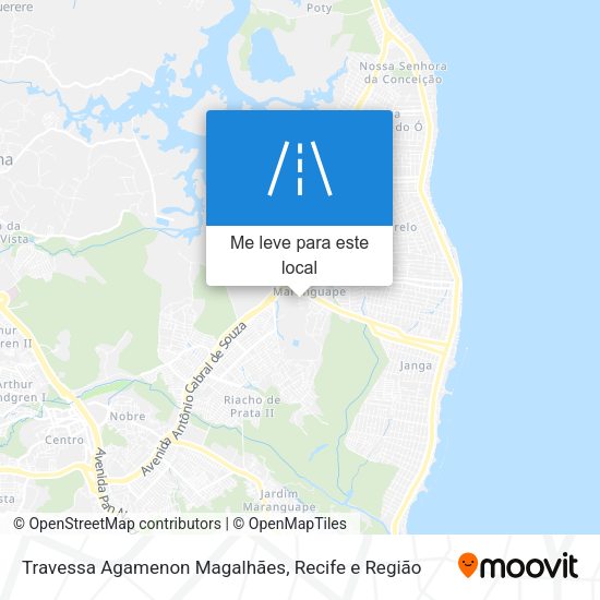 Travessa Agamenon Magalhães mapa