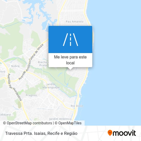 Travessa Prta. Isaías mapa