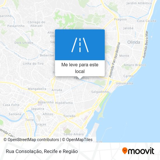 Rua Consolação mapa