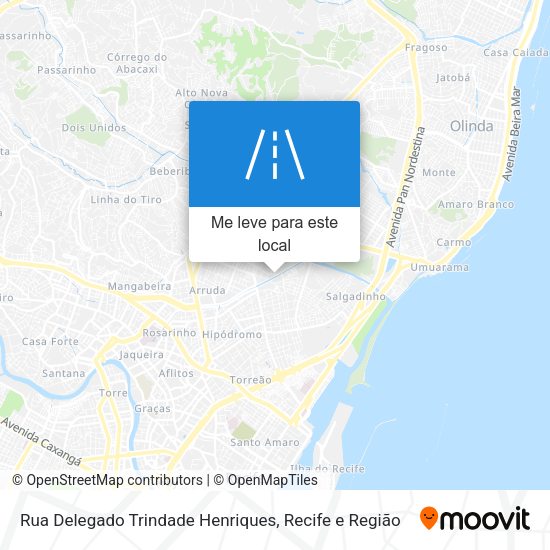 Rua Delegado Trindade Henriques mapa