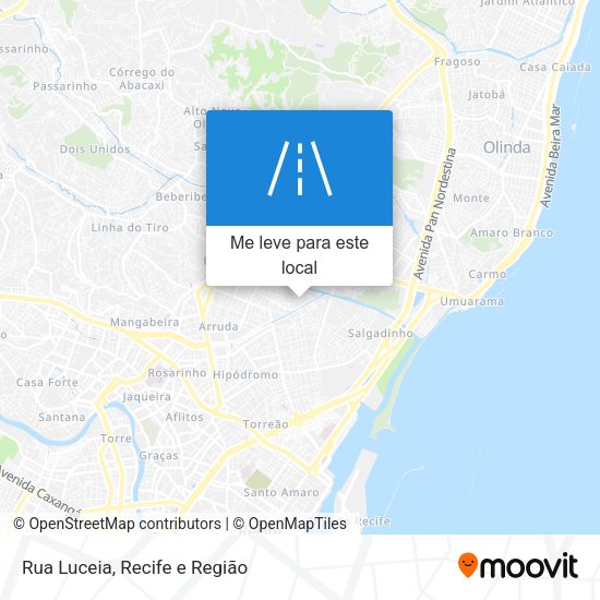 Rua Luceia mapa