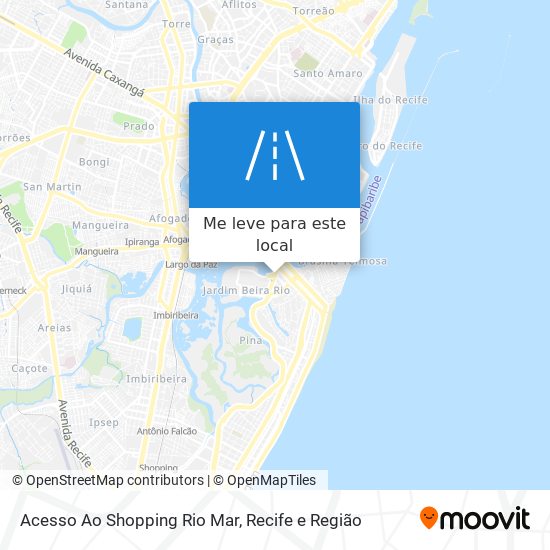 Acesso Ao Shopping Rio Mar mapa
