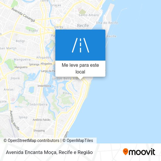 Avenida Encanta Moça mapa