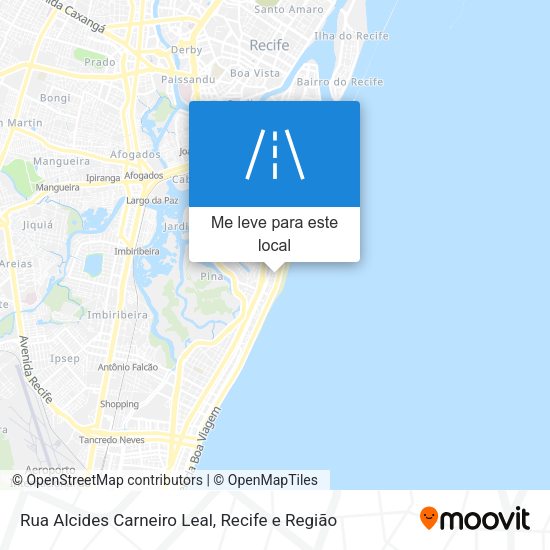 Rua Alcides Carneiro Leal mapa