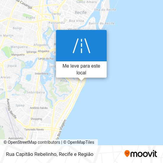 Rua Capitão Rebelinho mapa