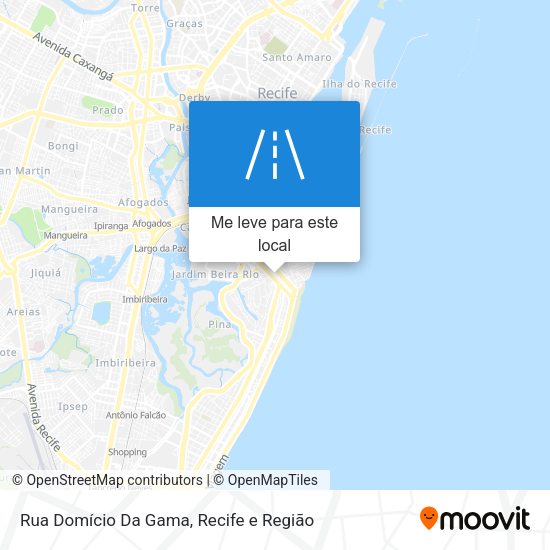 Rua Domício Da Gama mapa