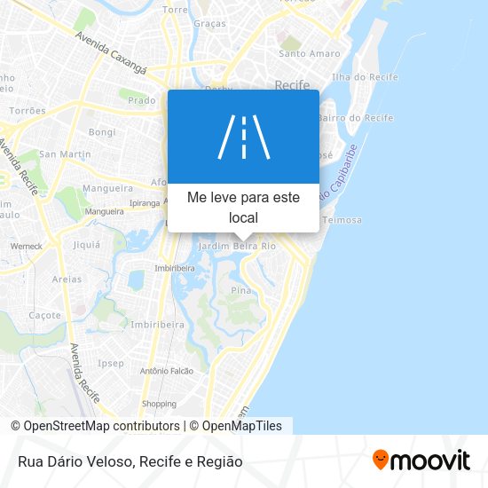 Rua Dário Veloso mapa