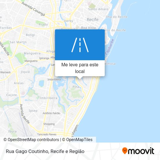 Rua Gago Coutinho mapa
