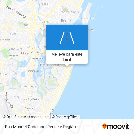 Rua Manoel Coriolano mapa