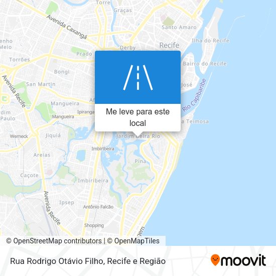 Rua Rodrigo Otávio Filho mapa