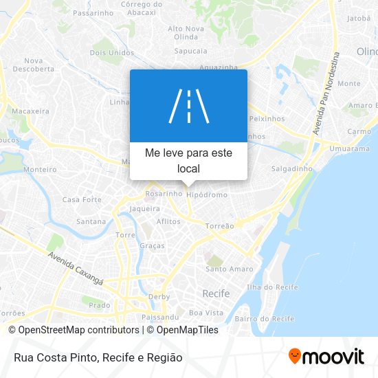 Rua Costa Pinto mapa