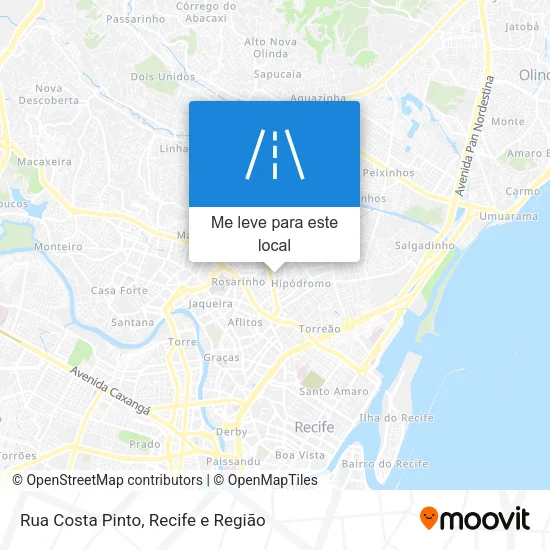Rua Costa Pinto mapa