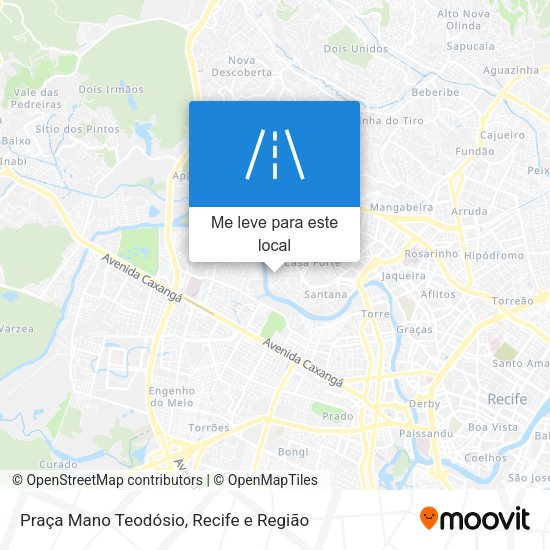 Praça Mano Teodósio mapa