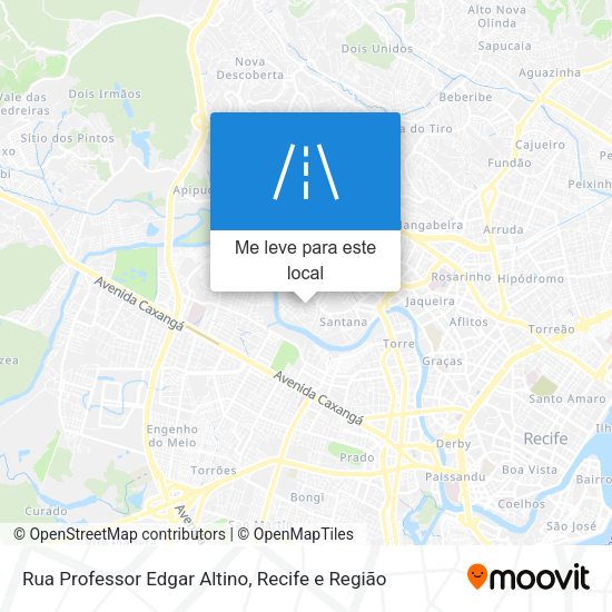 Rua Professor Edgar Altino mapa