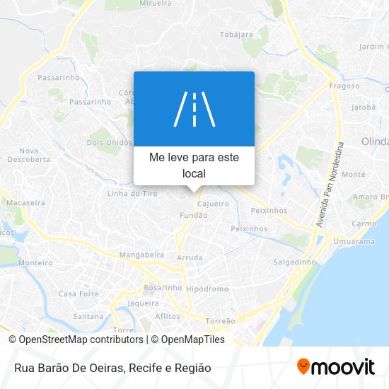 Rua Barão De Oeiras mapa