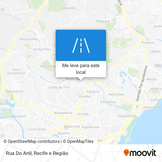 Rua Do Anil mapa